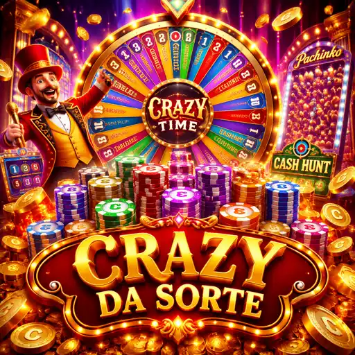 roda colorida do game show Crazy Time